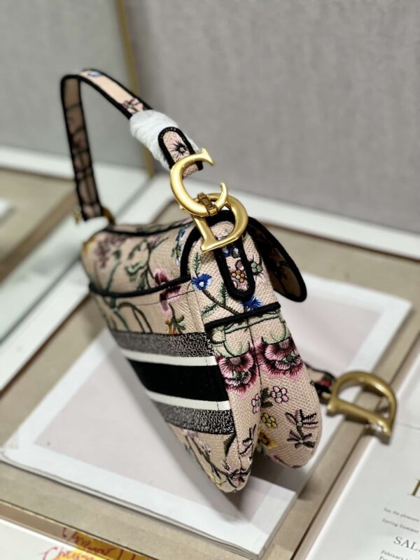 1:1 Replica Saddle Bag White/Green Khaki/Black/Beige For Women 10in/25.5 cm M0446CEAU_M933