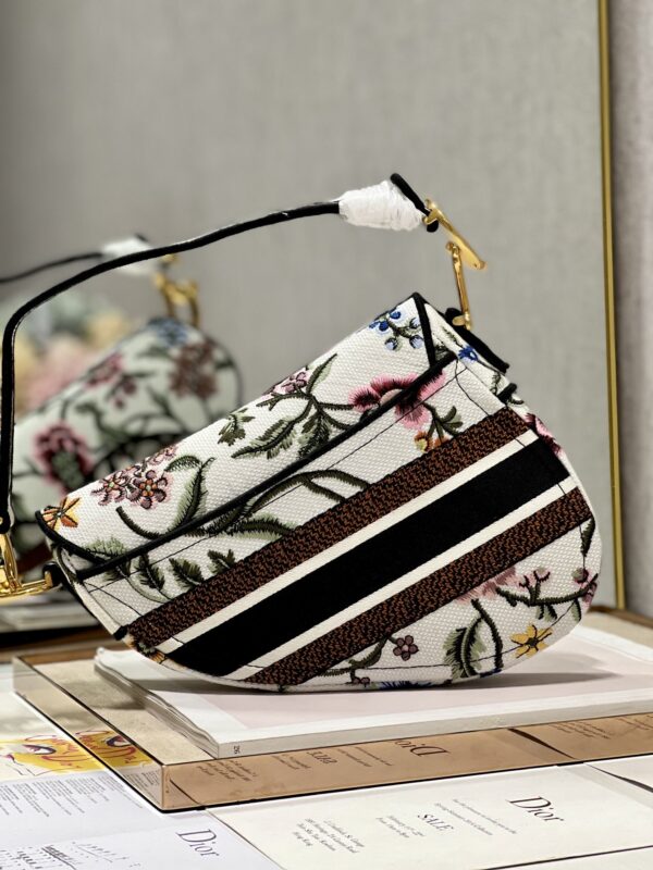 1:1 Replica Saddle Bag White/Green Khaki/Black/Beige For Women 10in/25.5 cm M0446CEAU_M933