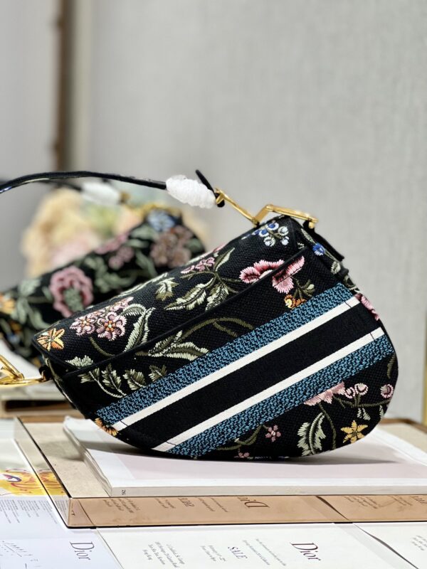 1:1 Replica Saddle Bag White/Green Khaki/Black/Beige For Women 10in/25.5 cm M0446CEAU_M933