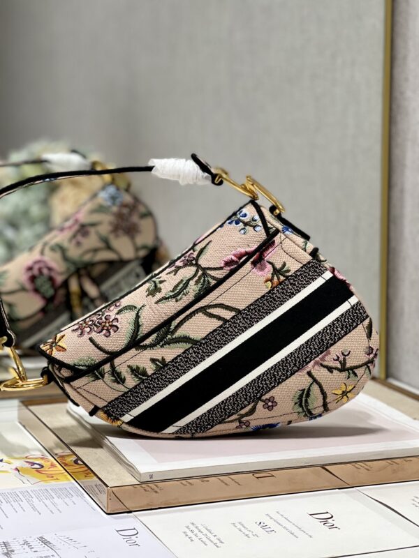 1:1 Replica Saddle Bag White/Green Khaki/Black/Beige For Women 10in/25.5 cm M0446CEAU_M933