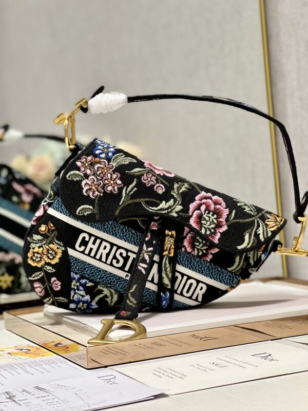 1:1 Replica Saddle Bag White/Green Khaki/Black/Beige For Women 10in/25.5 cm M0446CEAU_M933
