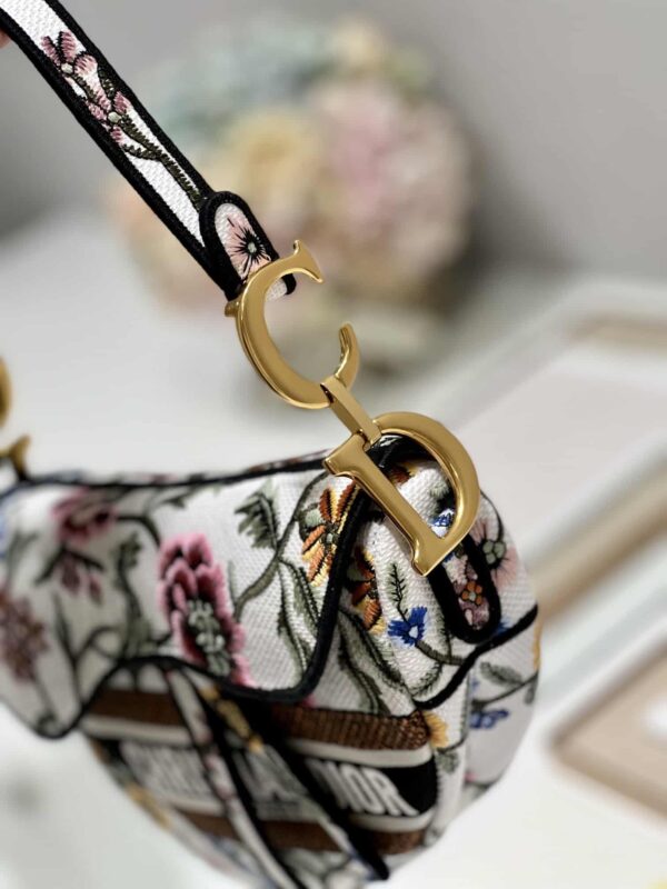 1:1 Replica Saddle Bag White/Green Khaki/Black/Beige For Women 10in/25.5 cm M0446CEAU_M933