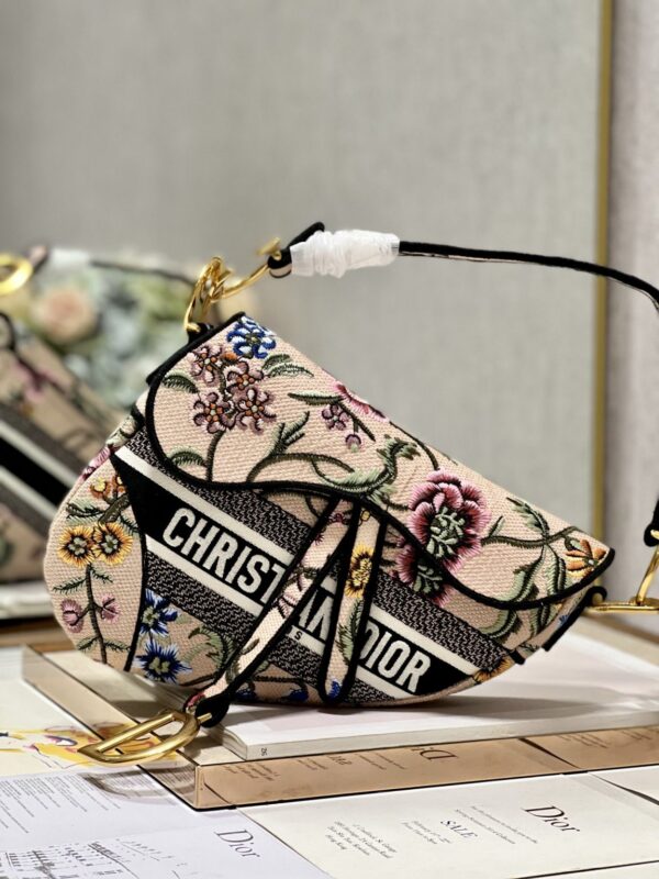 1:1 Replica Saddle Bag White/Green Khaki/Black/Beige For Women 10in/25.5 cm M0446CEAU_M933