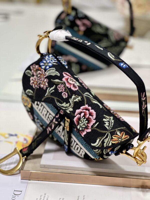1:1 Replica Saddle Bag White/Green Khaki/Black/Beige For Women 10in/25.5 cm M0446CEAU_M933