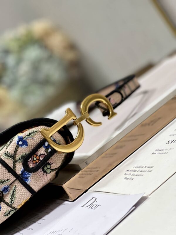 1:1 Replica Saddle Bag White/Green Khaki/Black/Beige For Women 10in/25.5 cm M0446CEAU_M933