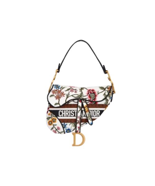 1:1 Replica Saddle Bag White/Green Khaki/Black/Beige For Women 10in/25.5 cm M0446CEAU_M933