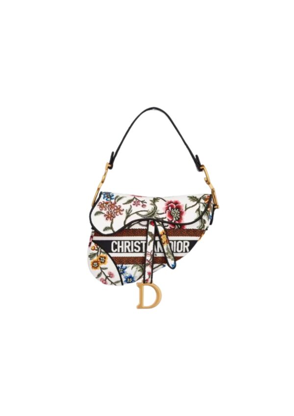 1:1 Replica Saddle Bag White/Green Khaki/Black/Beige For Women 10in/25.5 cm M0446CEAU_M933