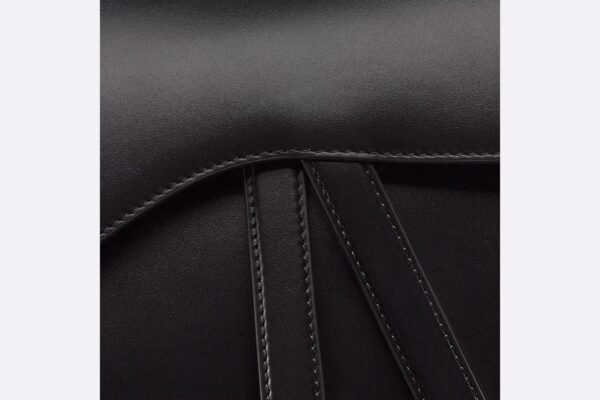 1:1 Replica Saddle Bag With Strap Black Smooth For Women M0455CWGC_M900 10in/25.4cm