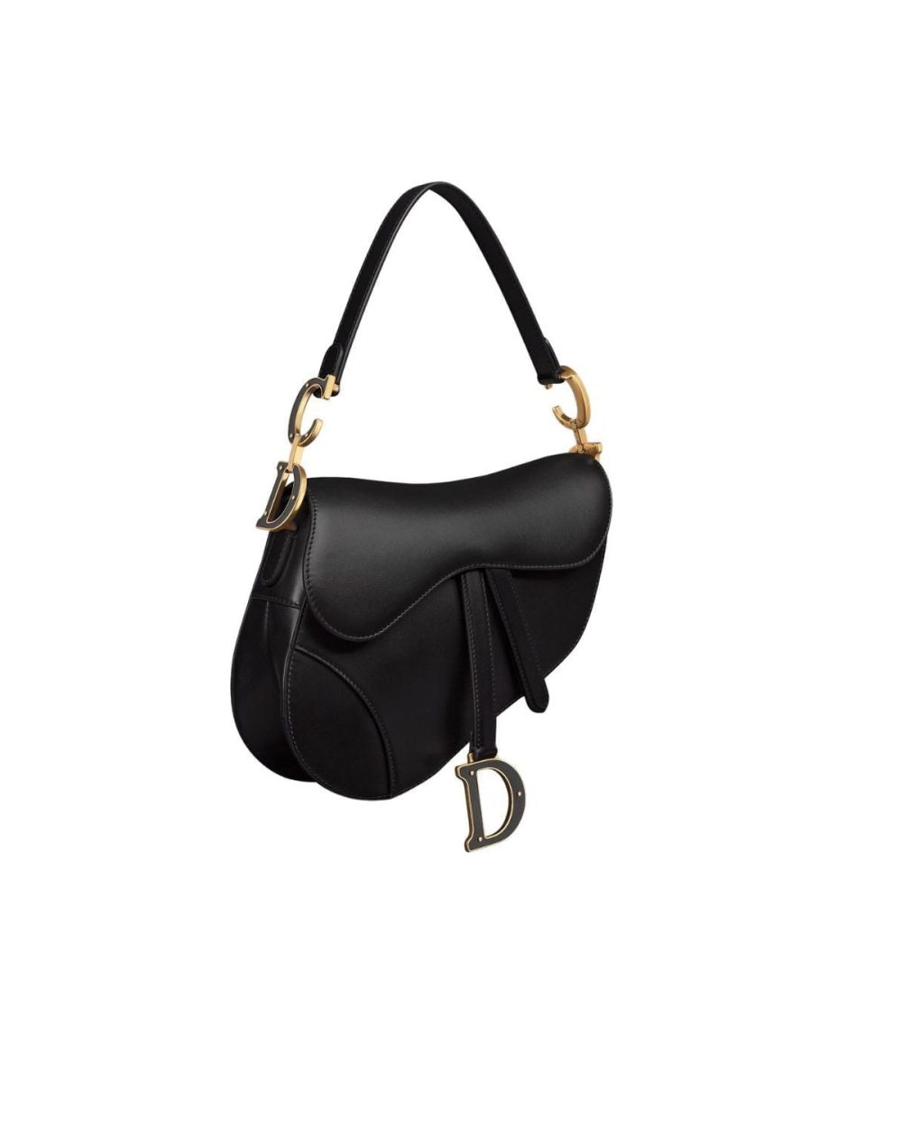 1:1 Replica Saddle Bag With Strap Black Smooth For Women M0455CWGC_M900 10in/25.4cm