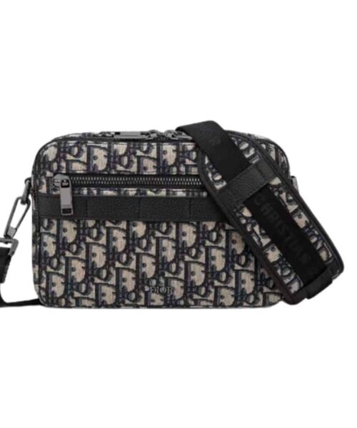 1:1 Replica Safari Messenger Bag Black For Women 8.5in/22cm 1ESPO206YKY_H27E