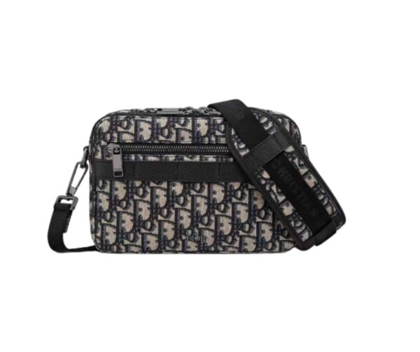 1:1 Replica Safari Messenger Bag Black For Women 8.5in/22cm 1ESPO206YKY_H27E