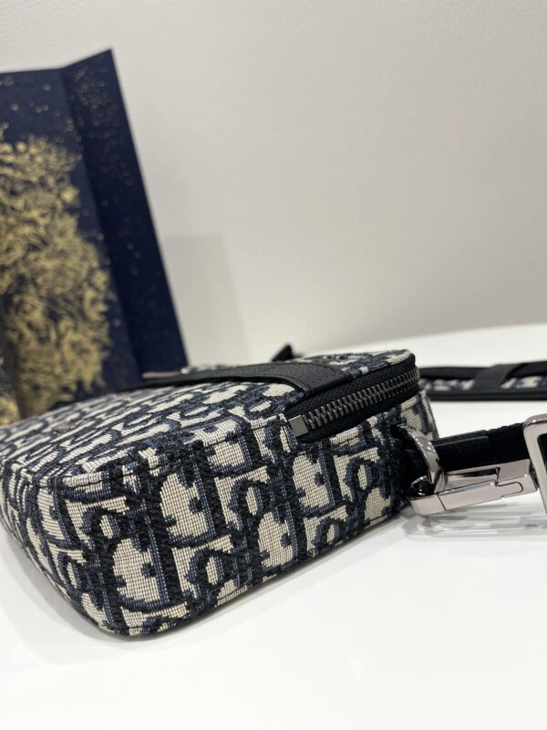 1:1 Replica Safari Messenger Bag Black For Women 8.5in/22cm 1ESPO206YKY_H27E