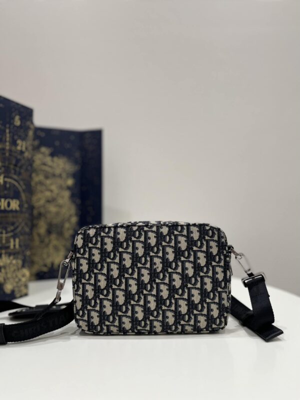 1:1 Replica Safari Messenger Bag Black For Women 8.5in/22cm 1ESPO206YKY_H27E