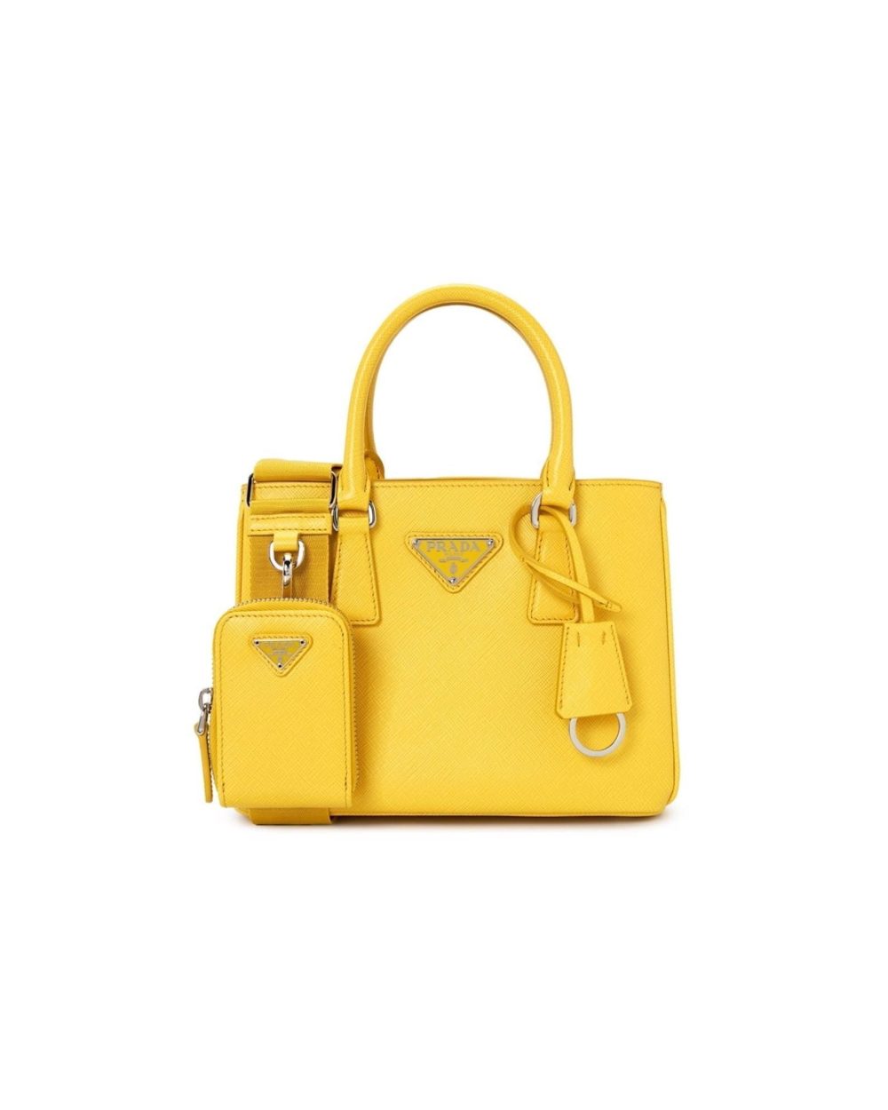 Saffiano Lux Galleria In Yellow For Women 9in/ 23cm