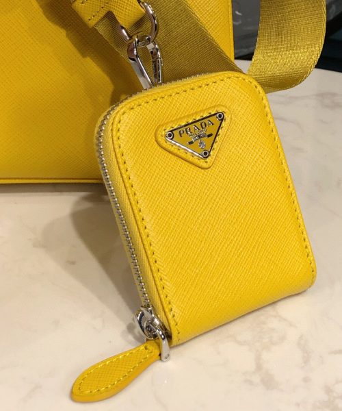 Saffiano Lux Galleria In Yellow For Women 9in/ 23cm