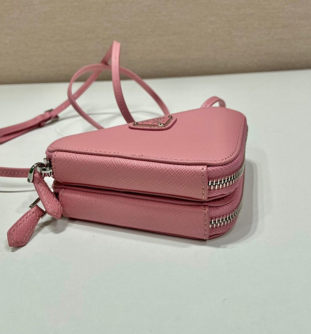 Saffiano Mini Pouch In Pink For Women 5.9in/ 15cm 1NR015_053_F0442