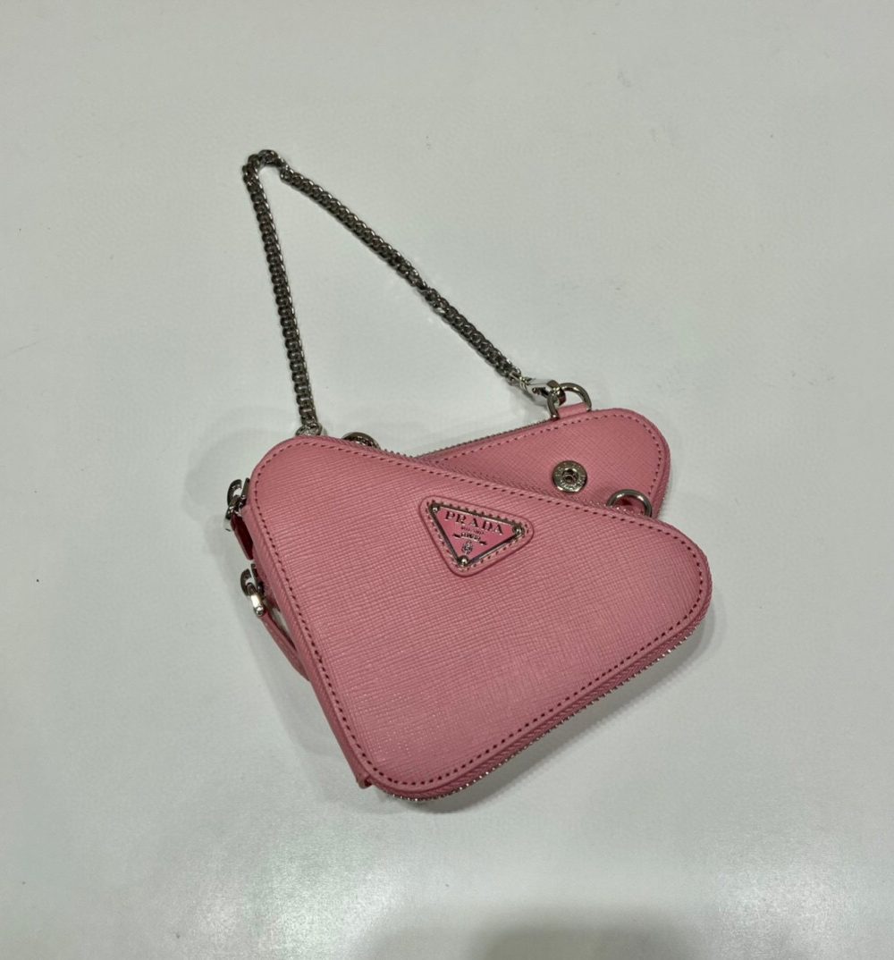 Saffiano Mini Pouch In Pink For Women 5.9in/ 15cm 1NR015_053_F0442