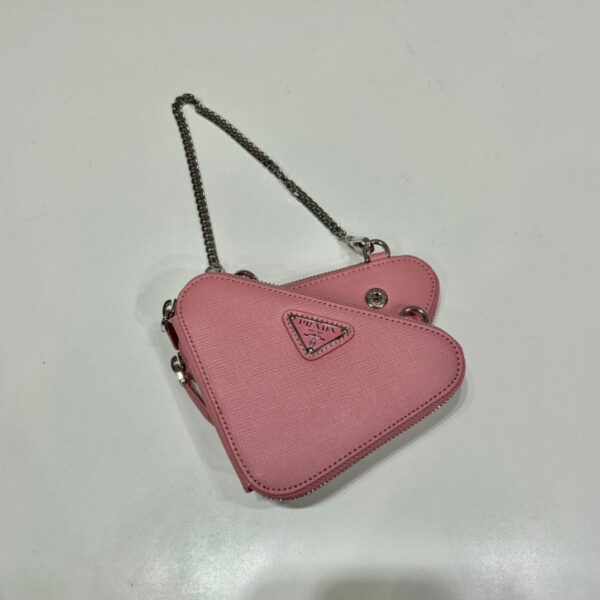 Saffiano Mini Pouch In Pink For Women 5.9in/ 15cm 1NR015_053_F0442