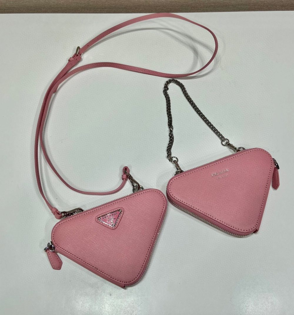 Saffiano Mini Pouch In Pink For Women 5.9in/ 15cm 1NR015_053_F0442