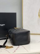 [REP 1:1] Saint Laurent 80's Vanity Bag In Carré-Quilted Grain De Poudre Black For Women 6.4in/16.5cm YSL 649779DME271000