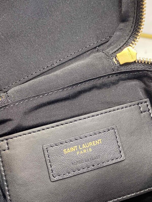 [REP 1:1] Saint Laurent 80's Vanity Bag In Carré-Quilted Grain De Poudre Black For Women 6.4in/16.5cm YSL 649779DME271000