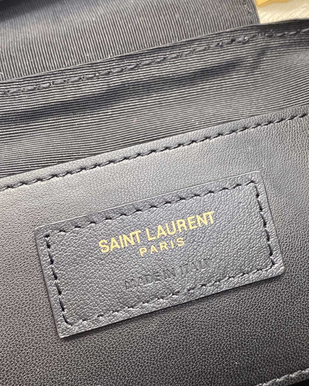 [REP 1:1] Saint Laurent 80's Vanity Bag In Carré-Quilted Grain De Poudre White For Women 6.4in/16.5cm YSL 649779DME279207