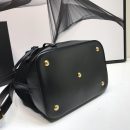 [REP 1:1] Saint Laurent All-Over Monogram Bucket Bag Black For Women 10.5in/27cm YSL