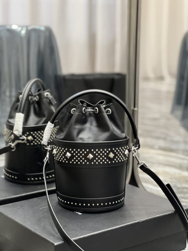 [REP 1:1] Saint Laurent Bahia Small Bucket Bag Black For Women 10.2in/25cm YSL 685628AAAEF1077