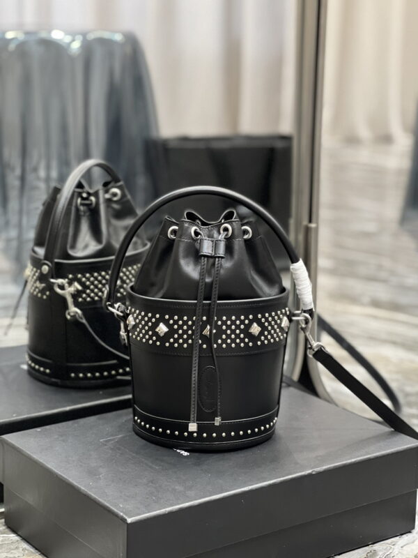 [REP 1:1] Saint Laurent Bahia Small Bucket Bag Black For Women 10.2in/25cm YSL 685628AAAEF1077