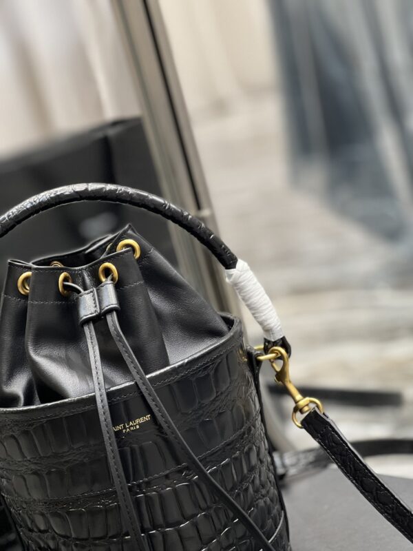 [REP 1:1] Saint Laurent Bahia Small Bucket Bag Black For Women 10.2in/25cm YSL 6867332US3W1000