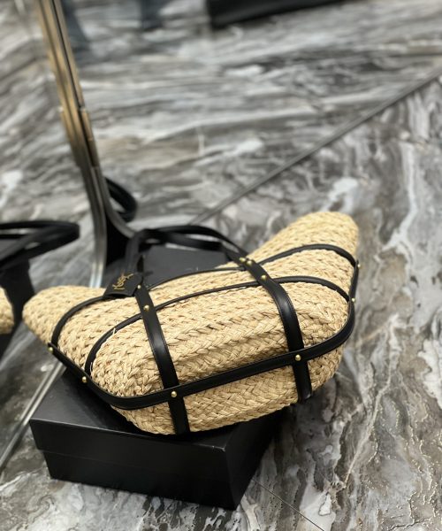 [REP 1:1] Saint Laurent Beatrix Panier Cut Out Beige For Women, Women's Bags 16.9in/43cm YSL