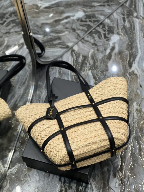 [REP 1:1] Saint Laurent Beatrix Panier Cut Out Beige For Women, Women's Bags 16.9in/43cm YSL