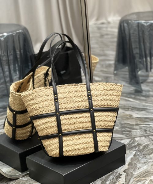 [REP 1:1] Saint Laurent Beatrix Panier Cut Out Beige For Women, Women's Bags 16.9in/43cm YSL