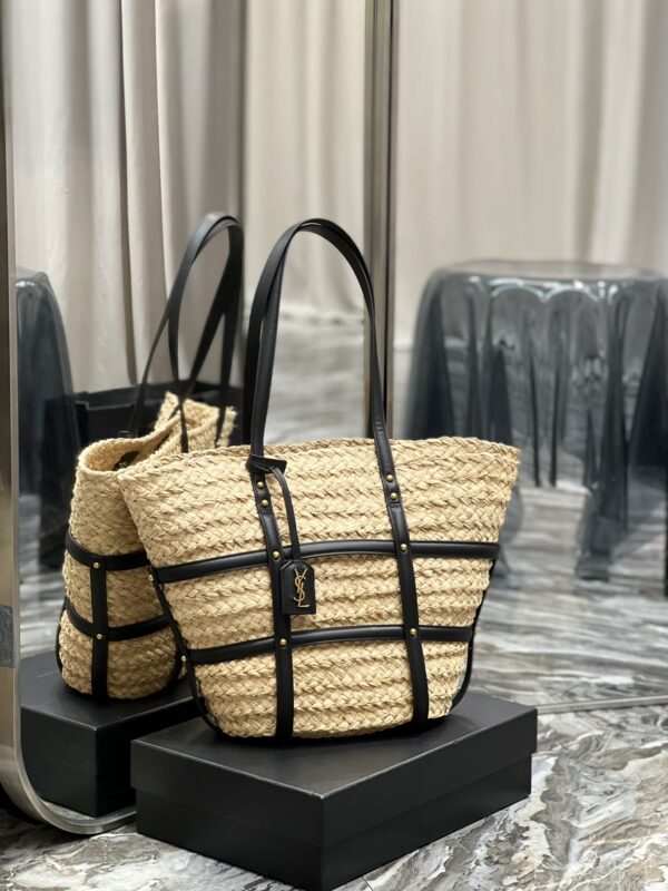 [REP 1:1] Saint Laurent Beatrix Panier Cut Out Beige For Women, Women's Bags 16.9in/43cm YSL