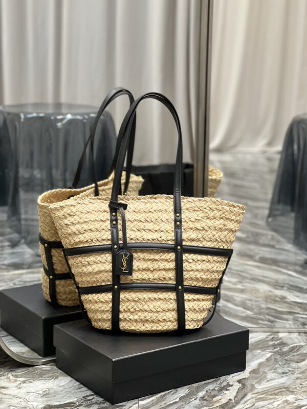 [REP 1:1] Saint Laurent Beatrix Panier Cut Out Beige For Women, Women's Bags 16.9in/43cm YSL