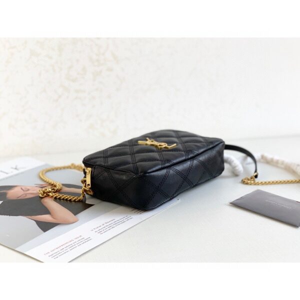 [REP 1:1] Saint Laurent Becky Crossbody Bag Black For Women 7in/18cm YSL P00533588