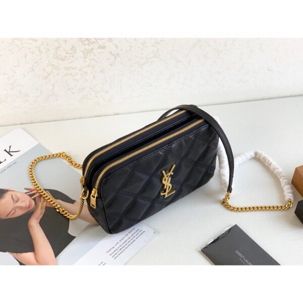 [REP 1:1] Saint Laurent Becky Crossbody Bag Black For Women 7in/18cm YSL P00533588