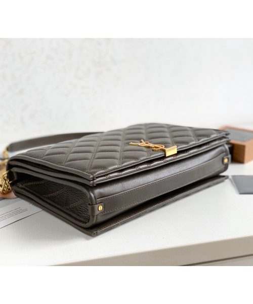 [REP 1:1] Saint Laurent Becky Small Shoulder Bag Brown For Women 10.5in/27cm YSL