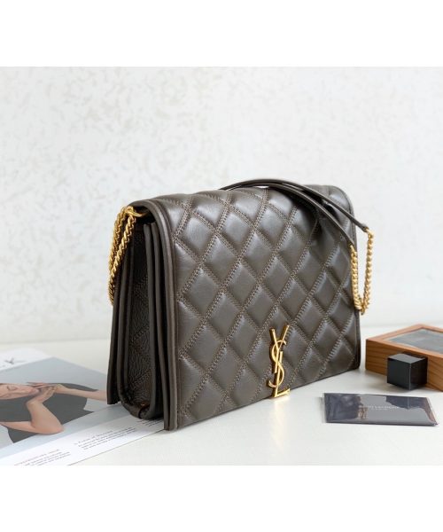 [REP 1:1] Saint Laurent Becky Small Shoulder Bag Brown For Women 10.5in/27cm YSL