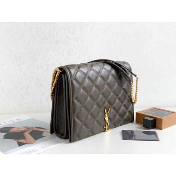 [REP 1:1] Saint Laurent Becky Small Shoulder Bag Brown For Women 10.5in/27cm YSL