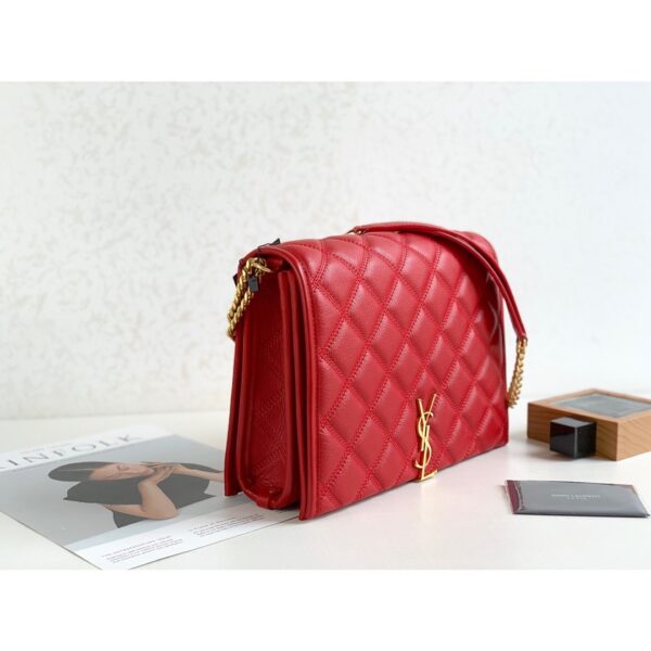 [REP 1:1] Saint Laurent Becky Small Shoulder Bag Red For Women 10.5in/27cm YSL