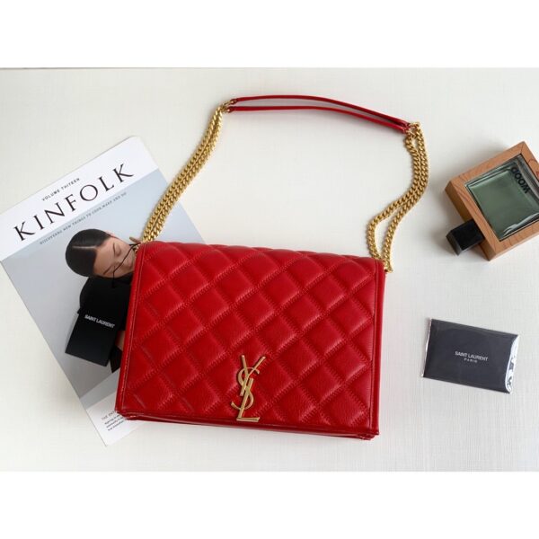 [REP 1:1] Saint Laurent Becky Small Shoulder Bag Red For Women 10.5in/27cm YSL