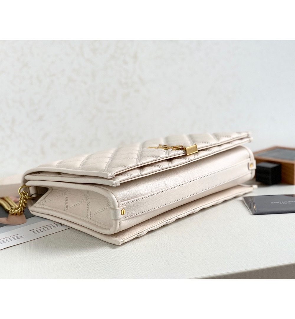 [REP 1:1] Saint Laurent Becky Small Shoulder Bag White For Women 10.5in/27cm YSL