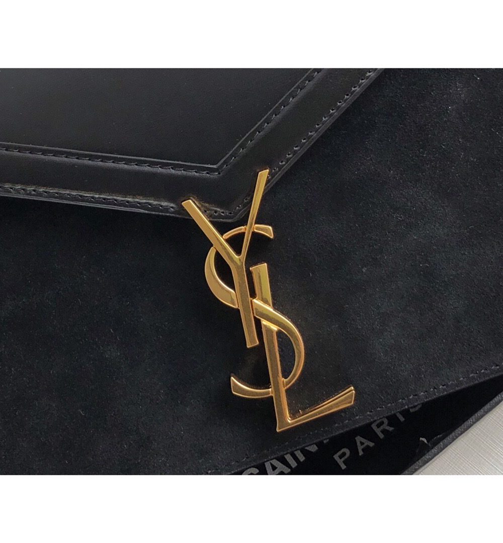 [REP 1:1] Saint Laurent Cassandra Medium Chain Bag Black For Women 8.6in/22cm YSL 5327500SX0W1000