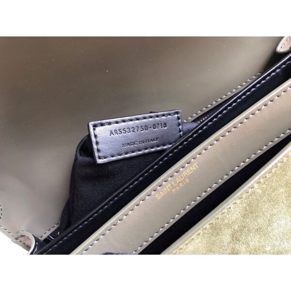[REP 1:1] Saint Laurent Cassandra Medium Chain Bag In Box And Velvet Green For Women 8.6in/22cm YSL