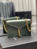 [REP 1:1] Saint Laurent Cassandra Medium Chain Bag In Grain De Poudre Embossed 22cm
