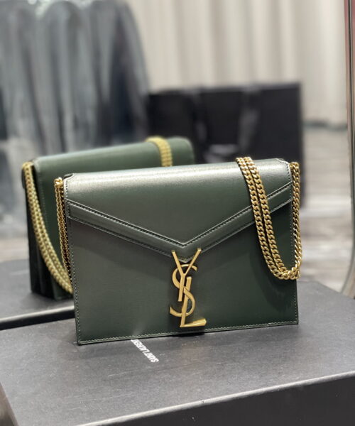 [REP 1:1] Saint Laurent Cassandra Medium Chain Bag In Grain De Poudre Embossed 22cm