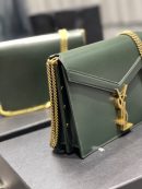 [REP 1:1] Saint Laurent Cassandra Medium Chain Bag In Grain De Poudre Embossed 22cm