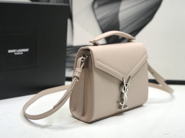 [REP 1:1] Saint Laurent Cassandra Medium Top Handle Bag Beige For Women 9.6in/24.5cm YSL