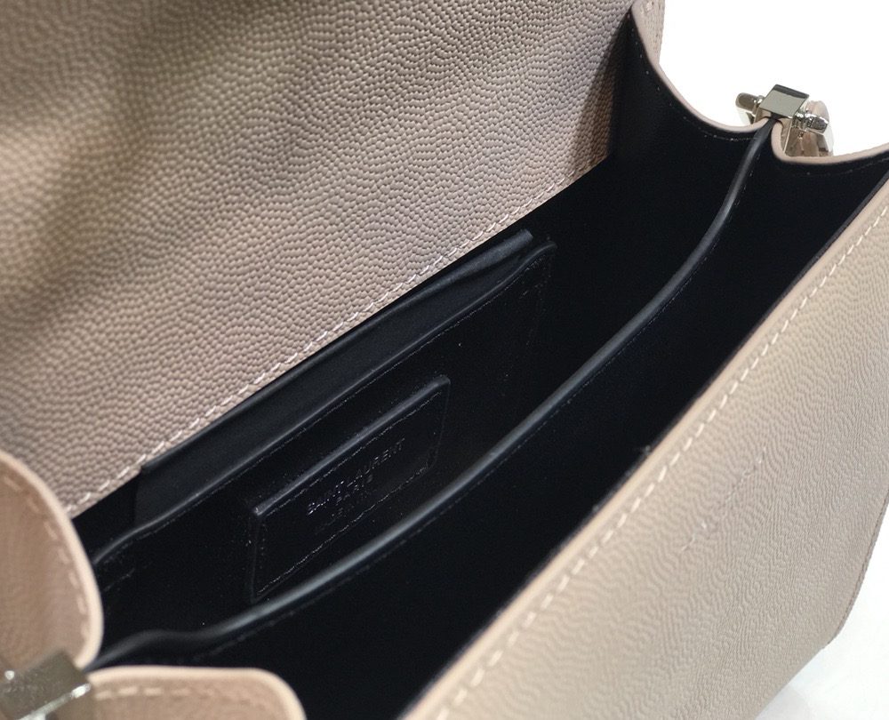 [REP 1:1] Saint Laurent Cassandra Medium Top Handle Bag Beige For Women 9.6in/24.5cm YSL